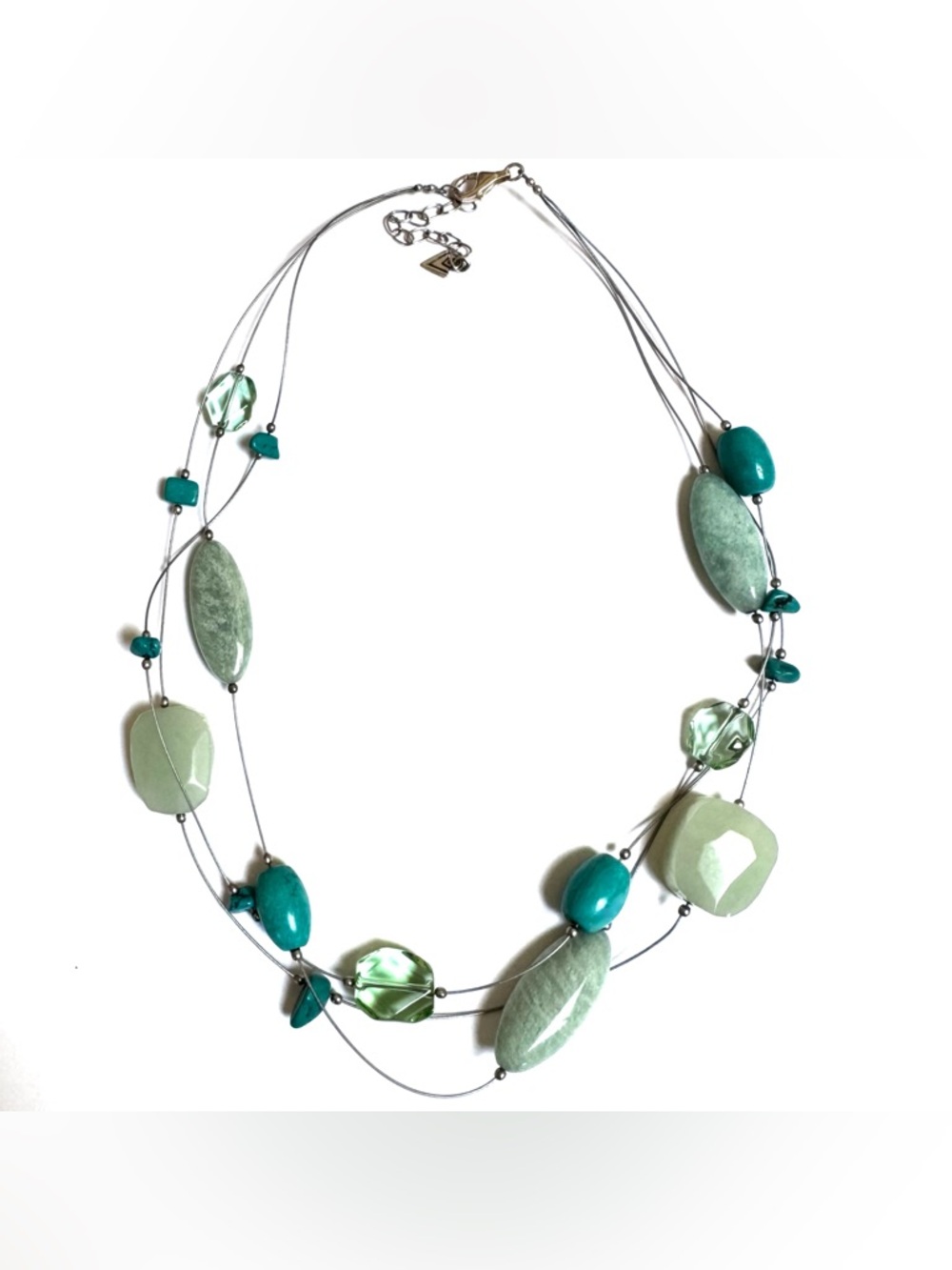 SILPADA Necklace Multi Stone Sterling Silver Blue Skies N2021 GOOD COND